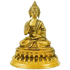 Будда статуэтка бронза 100*79*57мм IB01-07
