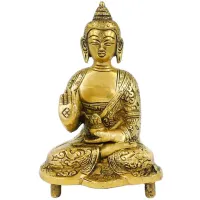 Будда статуэтка бронза 140*95*57мм IB01-10