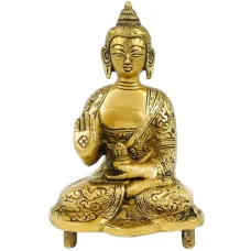 Будда статуэтка бронза 140*95*57мм IB01-10