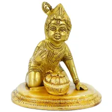 Бала-Кришна статуэтка бронза 87*78*63мм IB09-04