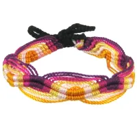 Фенечка (браслет) 10мм, текстиль B03-38