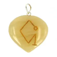 Подвеска сердце Агат 4см R418-21