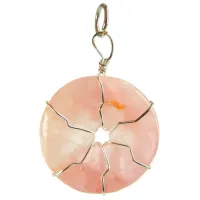 Подвеска Розовый Кварц 4,5см R418-25