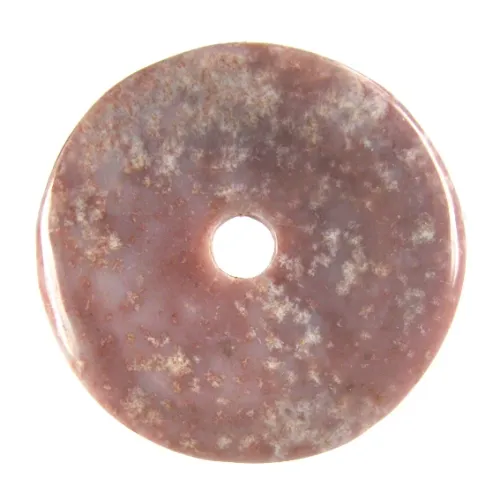 Агат круглый с отверстием 2,4-3см R411-08