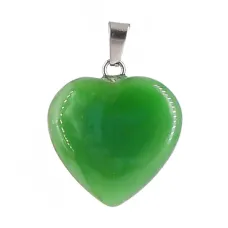 Амулет Сердце Нефрит 20мм A091-21