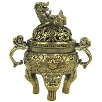 Подставка для благовоний Лев 65х35(55)мм, бронза KB05-40