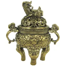 Подставка для благовоний Лев 65х35(55)мм, бронза KB05-40