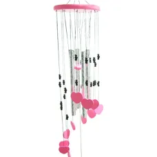 Музыка ветра Сердце, 5 трубочек, 90см, металл K140-16