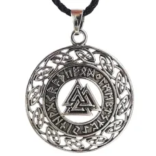 Амулет Валькнут 40х35мм, металл A121-91