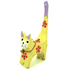 Кошка статуэтка 10 см, дерево IN0088