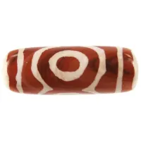 Бусина Дзи «3 глаза», 30мм, сердолик DZ05-49