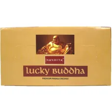 Благовония прямоугольные Nandita Lucky Buddha ХОТЕЙ 15 грамм блок 12 штук