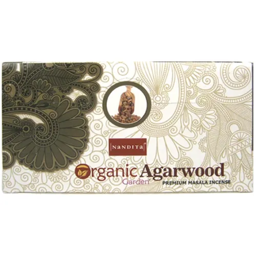 Благовония прямоугольные Nandita Organic Agarwood Агарвуд 15 грамм блок 12 штук