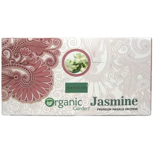 Благовония прямоугольные Nandita Organic Jasmine ЖАСМИН 15 грамм блок 12 штук