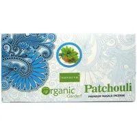 Благовония прямоугольные Nandita Organic Patchouli Пачули 15 грамм блок 12 штук