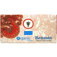 Благовония прямоугольные Nandita Organic Benzoin Бензоин 15 грамм блок 12 штук