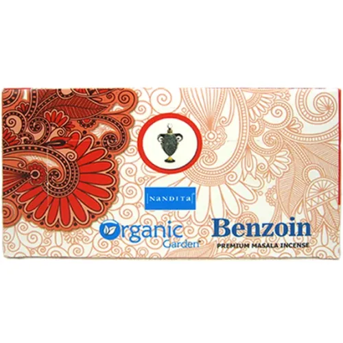 Благовония прямоугольные Nandita Organic Benzoin БЕНЗОИН 15 грамм блок 12 штук