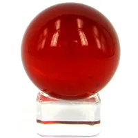 Шар Красный 4см, стекло E121-01