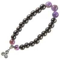 Браслет с подвеской на Гармонию (Трискель) камень, 8 мм BA060260