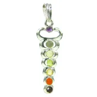 Подвеска 7 чакр 4,3см металл R410-28