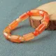 Браслет из натурального агата, цвет оранжевый BJBS-328-01