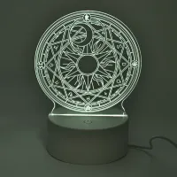 3D-светильник Солнце WS001