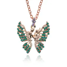 Кулон Бабочка на цепочке, цвет золотой BJK341-01