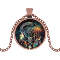 Кулон с цепочкой Ловец снов ALK1004