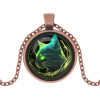 Кулон с цепочкой Кот ALK1010