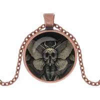 Кулон с цепочкой Мотылек мертвая голова ALK1023
