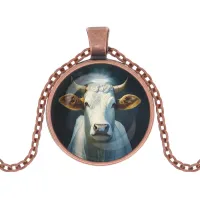 Кулон с цепочкой Священная корова ALK1029