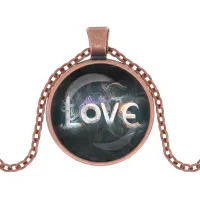 Кулон с цепочкой Love ALK1039