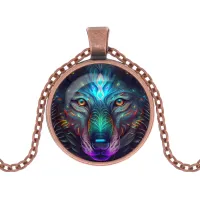 Кулон с цепочкой Волк ALK1046