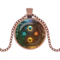 Кулон с цепочкой 4 стихии ALK1053