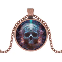 Кулон с цепочкой Череп ALK1076