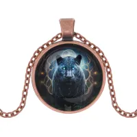 Кулон с цепочкой Пантера ALK1083