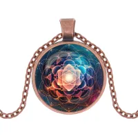 Кулон с цепочкой Мандала ALK1092