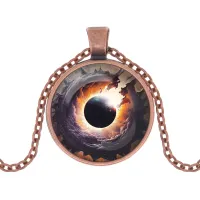 Кулон с цепочкой Черная дыра ALK1094