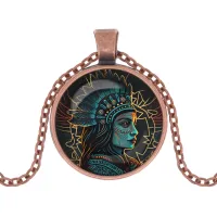 Кулон с цепочкой Индианка ALK1097