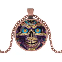 Кулон с цепочкой Череп ALK1105