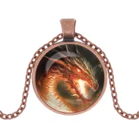 Кулон с цепочкой Дракон ALK1114