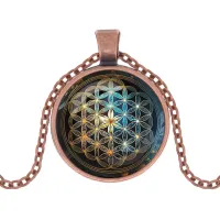 Кулон с цепочкой Цветок жизни ALK1123