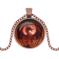 Кулон с цепочкой Дракон ALK1124