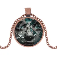 Кулон с цепочкой Зеркальный амулет ALK1125