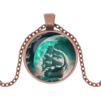 Кулон с цепочкой Парусник ALK1134