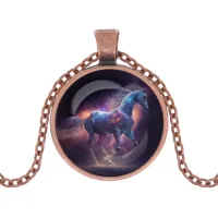 Кулон с цепочкой Конь ALK1138