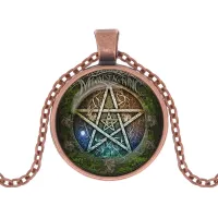 Кулон с цепочкой Викканский пентакль ALK1142