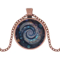 Кулон с цепочкой Спираль Галактики ALK1147