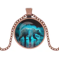 Кулон с цепочкой Медведь ALK1148