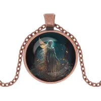 Кулон с цепочкой Лесная фея ALK1149